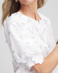 Chico's - Applique Embroidered Top