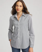Chico's - No Iron™ Colorblock Striped Shirt
