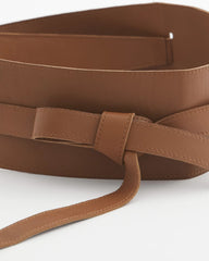 Chico's - Leather Double-Sided Obi Belt