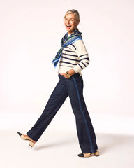 Chico's - Frayed High-Rise Wide-Leg Jeans