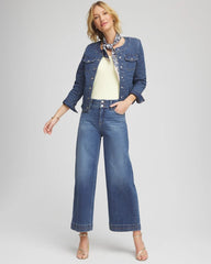 Chico's - Double Stitch Wide-Leg Cropped Pants
