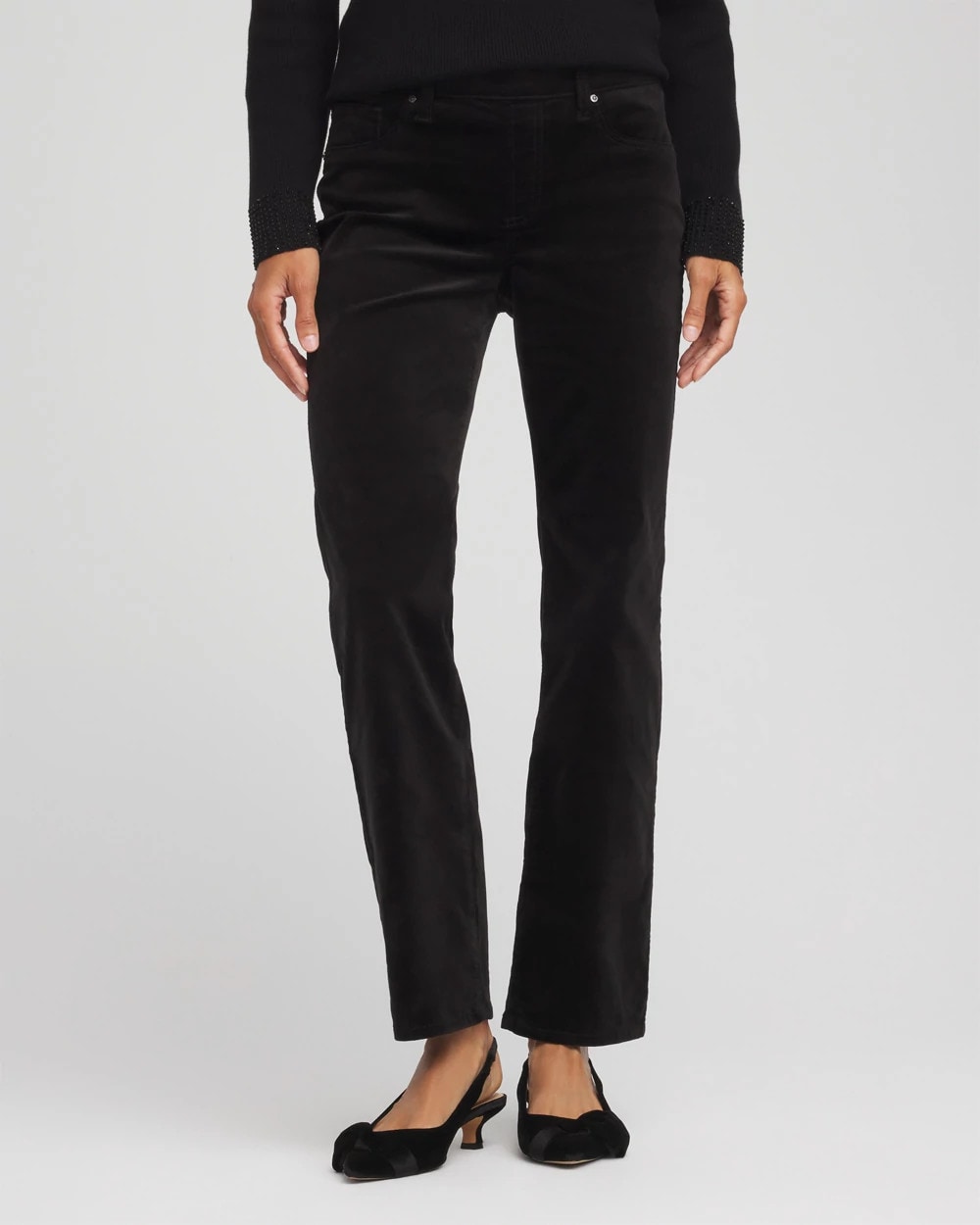 Chico's - Velveteen Pull-On Flared Jeans