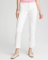 Chico's - Girlfriend Frayed Cropped No Stain Jeans