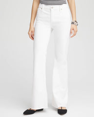 Chico's - Girlfriend No Stain Frayed Flared Jeans