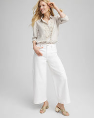 Chico's - So Slimming® High-Rise Wide Cropped Jeans