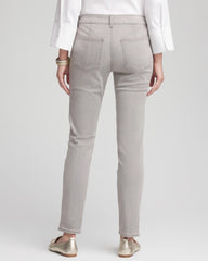 Chico's - Silver Pull-On Slim Ankle Jeggings