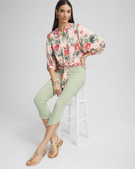 Chico's - Pull-On Dolphin-Hemmed Capri Jeans