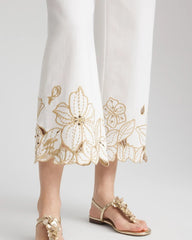 Chico's - Pull-On Embellished Cropped Jeans