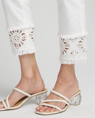 Chico's - No Stain Embellished Pull-on Cropped Jeans
