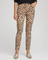 Chico's - Leopard Girlfriend Slim Ankle Jeans