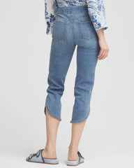 Chico's - Pull-On Dolphin-Hemmed Capri Jeans