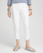 Chico's - No Stain Pull-On Dolphin-Hem Capri Jeans