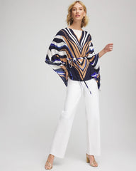 Chico's - Petite Seeded Pull-On Wide-Leg Jeans