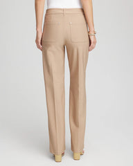 Chico's - Cotton Straight-Leg Trousers