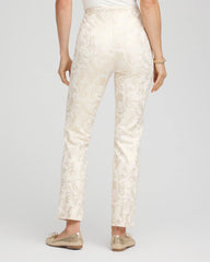 Chico's - Juliet Golden Foiled Slim Ankle Pants