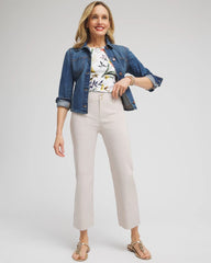 Chico's - Trapunto Straight Leg Cropped Pants