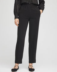 Chico's - Crepe Side-Zip Tapered Ankle Pants
