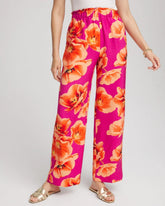 Chico's - Tropical Smocked Pull-On Pants