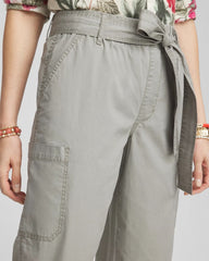Chico's - Poplin Pull-On Tapered-Leg Cropped Pants