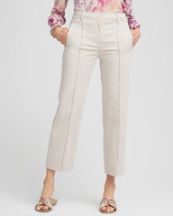 Chico's - Stretch Sateen Straight Cropped Pants