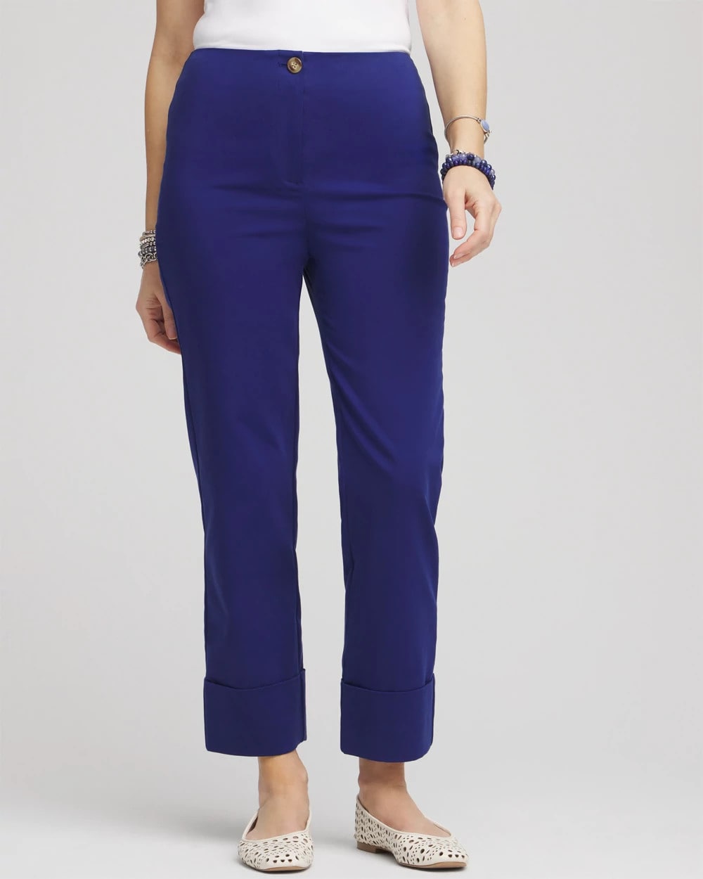 Chico's - Stretch Sateen Cropped Pants
