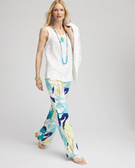 Chico's - Tropical Linen Stretch Relaxed Pants