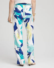 Chico's - Tropical Linen Stretch Relaxed Pants