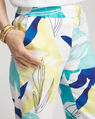 Chico's - Tropical Linen Stretch Relaxed Pants