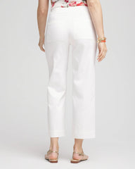 Chico's - Sateen Cutout Cropped Pants
