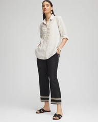 Chico's - Linen Elastic Waist Cropped Pants