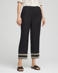 Chico's - Linen Elastic Waist Cropped Pants