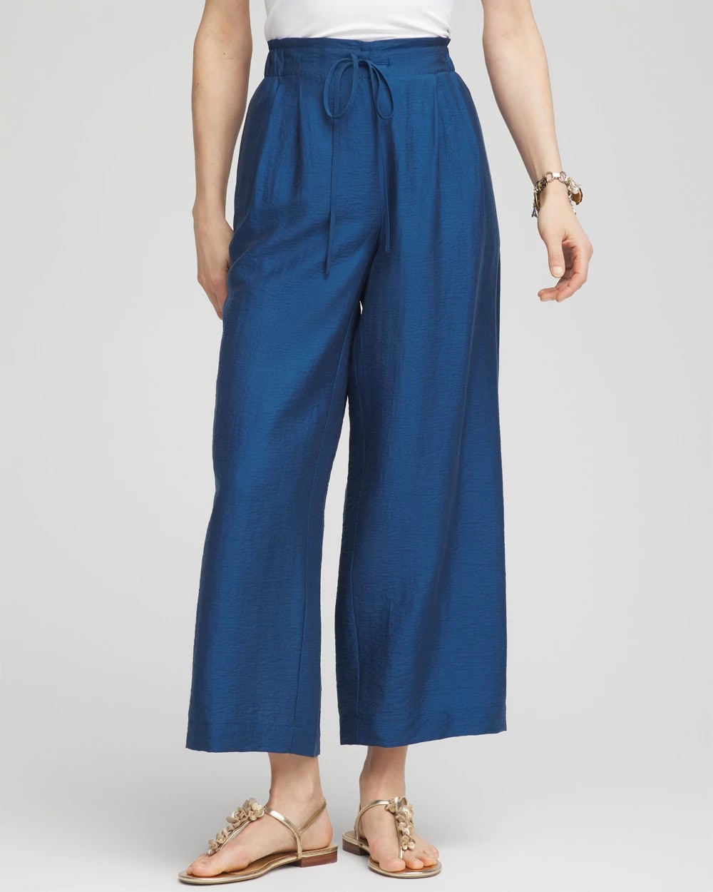 Chico's - Lightweight Wide Leg Cropped Pants