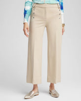 Chico's - Button Knit Twill Cropped Pants