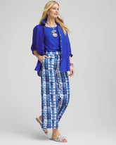 Chico's - Tie-Dye Linen Cropped Pants