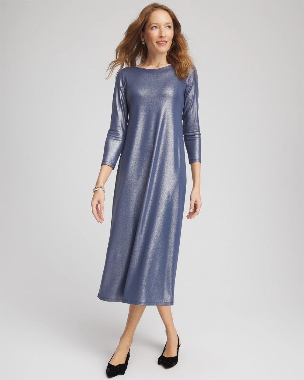 Chico's - Foiled Jersey Knit Maxi Dress