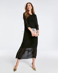 Chico's - Feathered Georgette Popover Dress