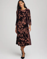 Chico's - Burnout Velvet Midi Dress