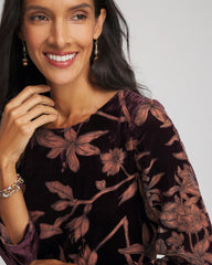 Chico's - Burnout Velvet Midi Dress