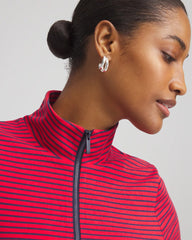 Chico's - Zenergy® UPF Knit Stripe Half-Zip Dress