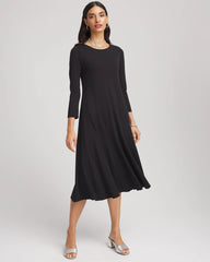 Chico's - Ponte A-line Midi Dress