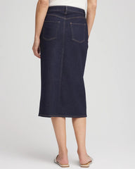 Chico's - High-Rise Straight Stretch-Denim Skirt