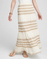 Chico's - Crochet Gauze Trim Skirt