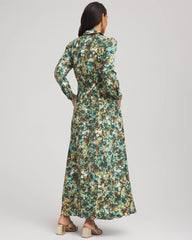 Chico's - Printed Long-Sleeved Shirtdress