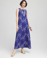 Chico's - Embroidered Sleeveless Maxi Dress