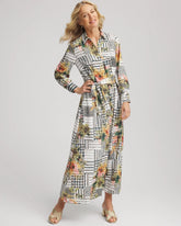 Chico's - Artisanal Floral Print Maxi Shirtdress