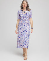 Chico's - Ruched Jersey Midi Dress