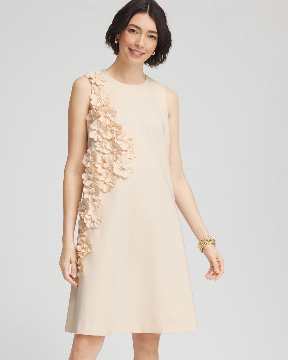 Chico's - Appliqué Ponte Knit Dress