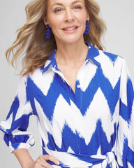 Chico's - Chevron Striped Shirtdress
