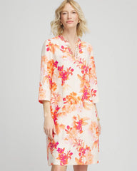 Chico's - Embellished Linen Kurta Dress