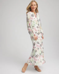 Chico's - Floral Embroidered Crinkle Maxi Skirt
